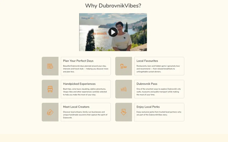 DubrovnikVibes booking sustav