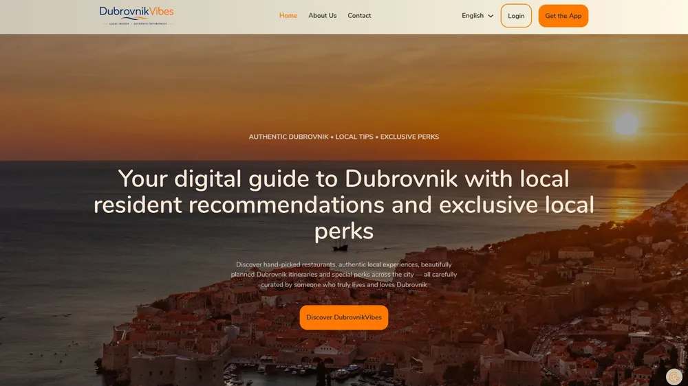 Dubrovnik Vibes web stranica