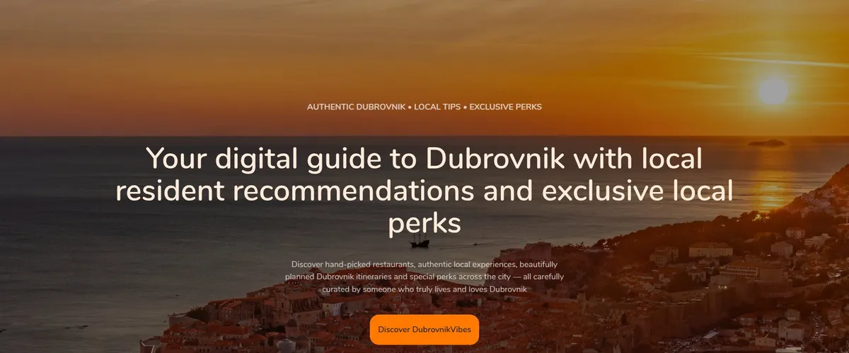 Dubrovnik Vibes web stranica