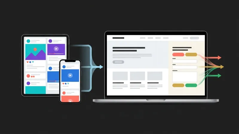Web stranica i društvene mreže povezane su u digitalni proces koji korisnika vodi od sadržaja do kontakta, kupnje ili rezervacije